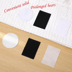 20pcs Reusable Double-sided Adhesive Hook And Loop Sofa Cushion Fixed Stickers