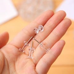 150 Clear Plastic Head Push Pins for Wall Corkboards