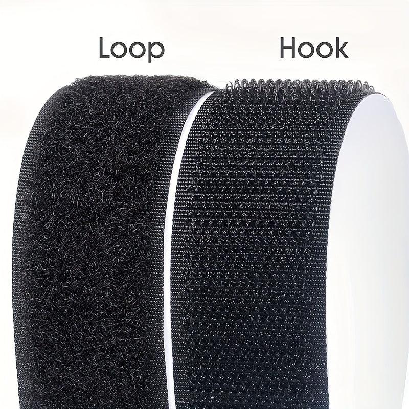 6 Pairs Heavy Duty Adhesive Hook & Loop Tapes - Home Office School Sewing