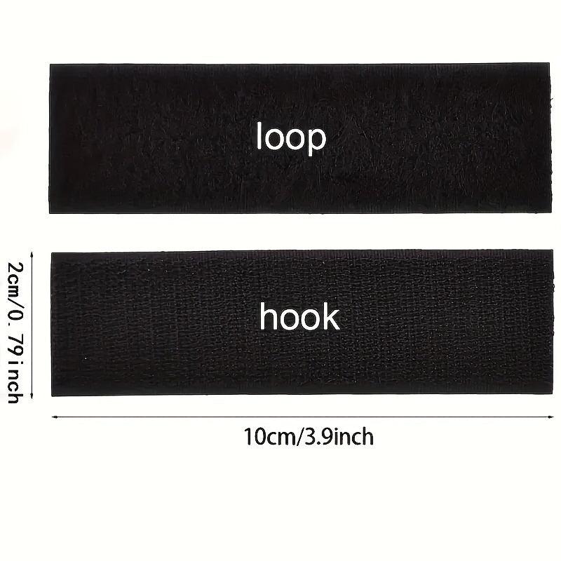 6 Pairs Heavy Duty Adhesive Hook & Loop Tapes - Home Office School Sewing