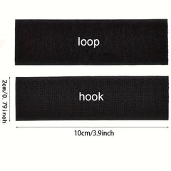 6 Pairs Heavy Duty Adhesive Hook & Loop Tapes - Home Office School Sewing