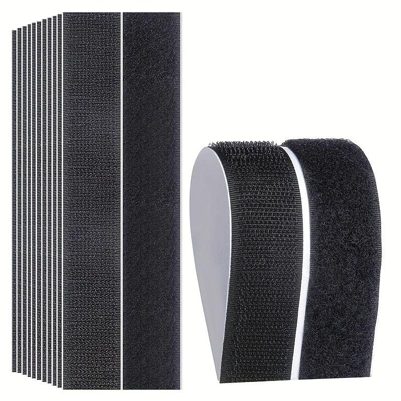 6 Pairs Heavy Duty Adhesive Hook & Loop Tapes - Home Office School Sewing