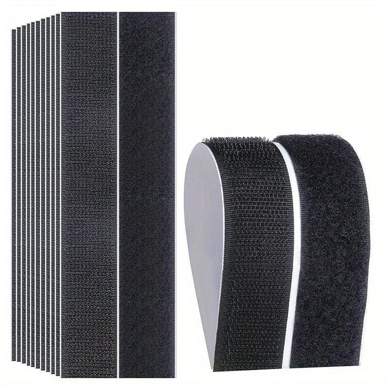 6 Pairs Heavy Duty Adhesive Hook & Loop Tapes - Home Office School Sewing