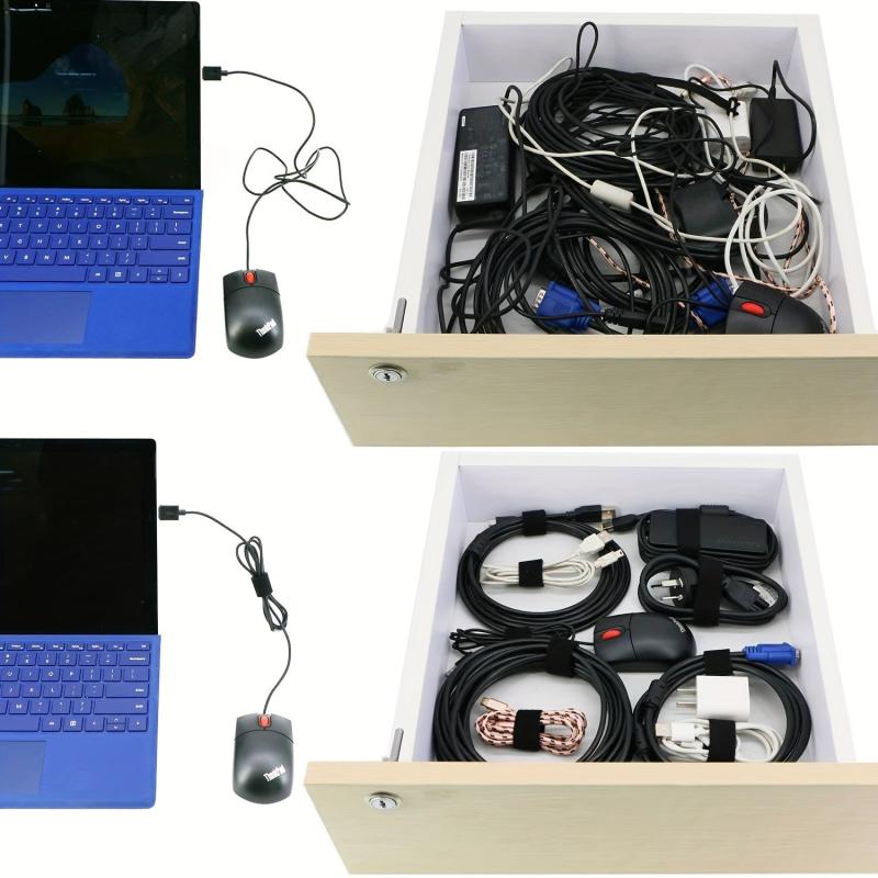 50pcs Reusable Cable Ties Organizer for Laptop PC TV 17 78cm