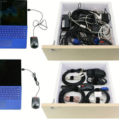 50pcs Reusable Cable Ties Organizer for Laptop PC TV 17 78cm