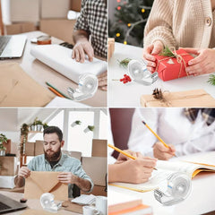 6 Packs Snail Tape Dispenser with Dispensing Base - 25 Meters