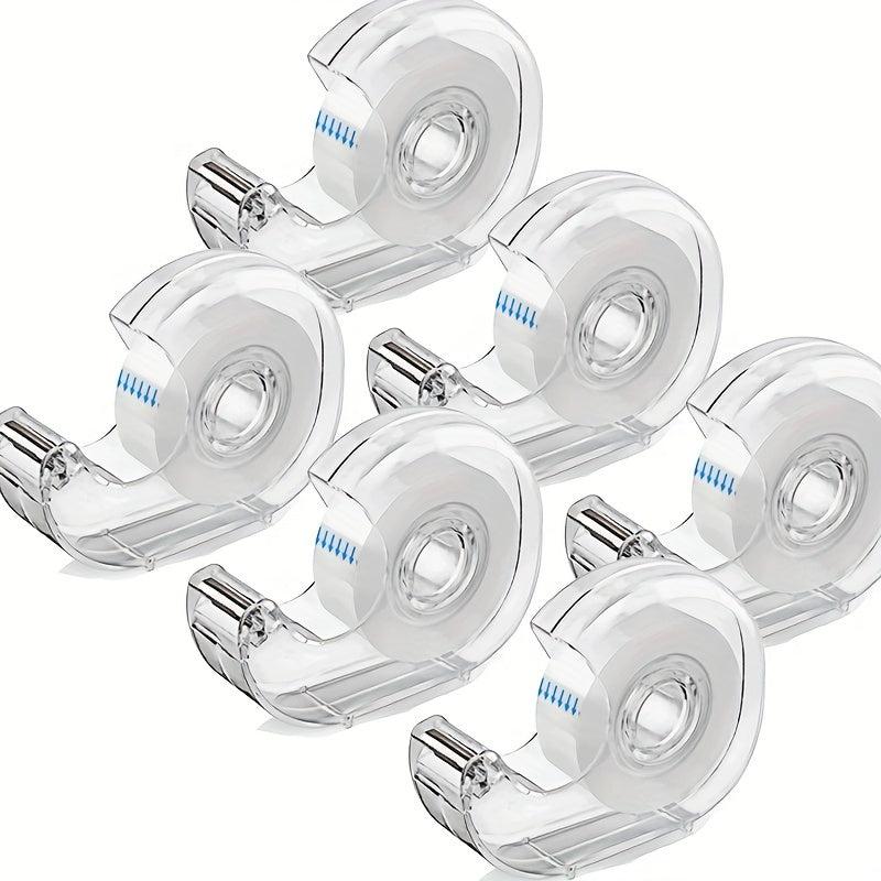 6 Packs Snail Tape Dispenser with Dispensing Base - 25 Meters