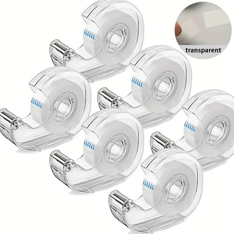 6 Packs Snail Tape Dispenser with Dispensing Base - 25 Meters