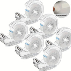 6 Packs Snail Tape Dispenser with Dispensing Base - 25 Meters