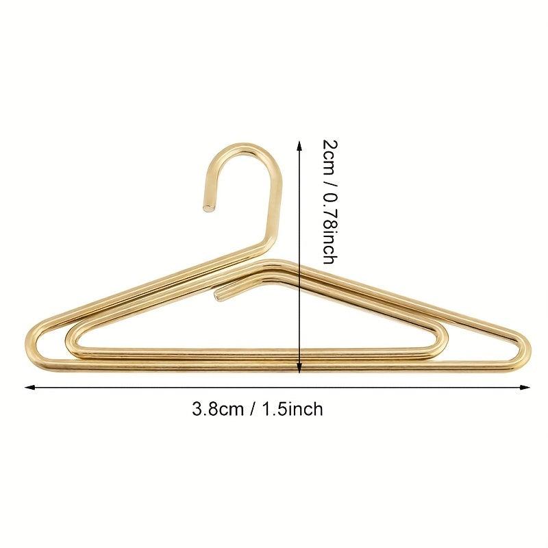 8pcs Hanger Shape Metal Paper Clips File Note Clips DIY Creative Bookmarks
