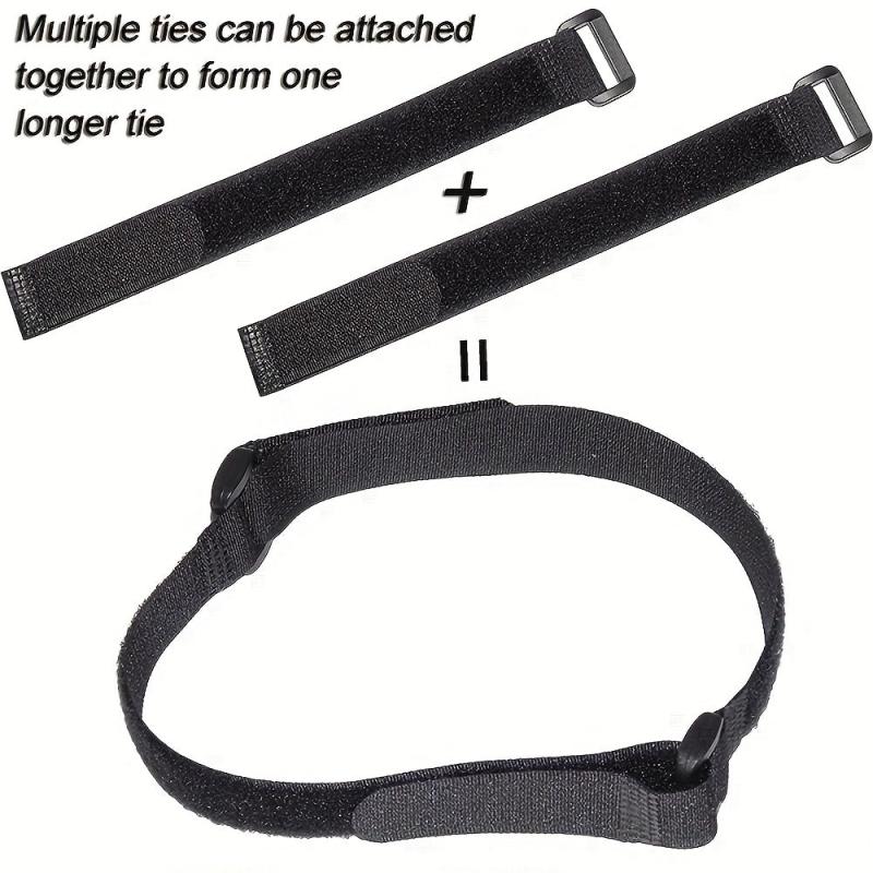 10pcs Nylon Hook & Loop Strap Cable Ties 20 500mm 0 78 19 68inch