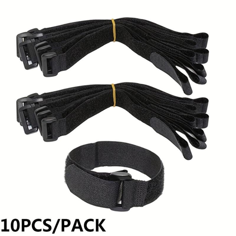 10pcs Nylon Hook & Loop Strap Cable Ties 20 500mm 0 78 19 68inch