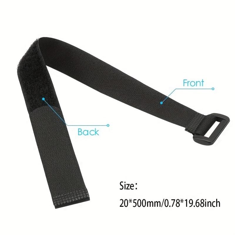 10pcs Nylon Hook & Loop Strap Cable Ties 20 500mm 0 78 19 68inch