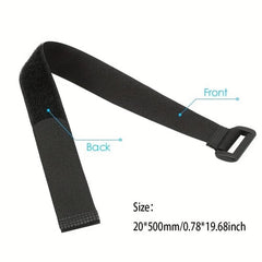 10pcs Nylon Hook & Loop Strap Cable Ties 20 500mm 0 78 19 68inch