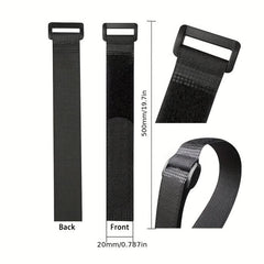 10pcs Nylon Hook & Loop Strap Cable Ties 20 500mm 0 78 19 68inch
