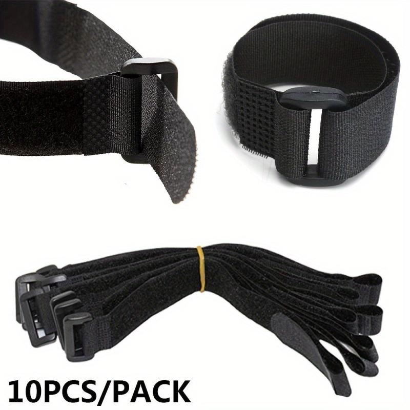 10pcs Nylon Hook & Loop Strap Cable Ties 20 500mm 0 78 19 68inch