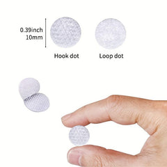 200pcs 100 Pairs Self Adhesive Hook Loop Dots 0 39inch Nylon Adhesive Coins