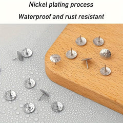 Metal Thumbtacks Boxed Stationery Flat Head Nails Nickel Plated