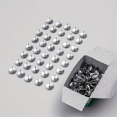 Metal Thumbtacks Boxed Stationery Flat Head Nails Nickel Plated