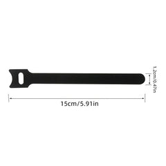 10-30-50pcs Hook Loop Cable Ties Reusable Cord Organiser Tool