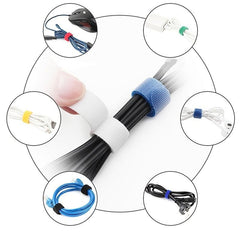 10-30-50pcs Hook Loop Cable Ties Reusable Cord Organiser Tool