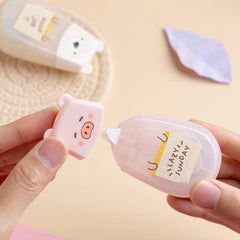 Animal Cartoon Double Sided Adhesive Tape - Fun Touch for Projects