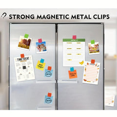 Metal Stationery Suction Clips Magnetic Bill Holder