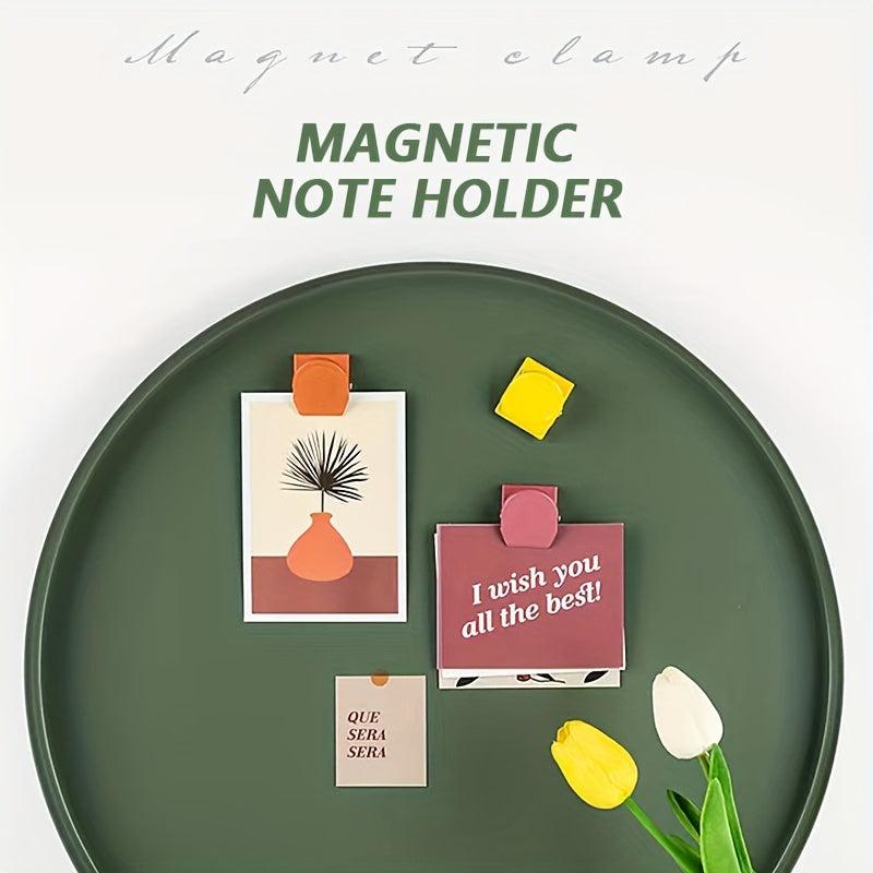 Metal Stationery Suction Clips Magnetic Bill Holder