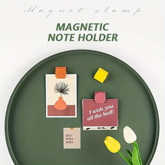 Metal Stationery Suction Clips Magnetic Bill Holder