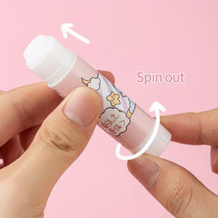 8PCS Cartoon Strong Adhesion Tapes Non-toxic Glue Stick School Office