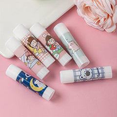 8PCS Cartoon Strong Adhesion Tapes Non-toxic Glue Stick School Office