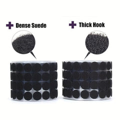 50Pairs Round Adhesive Hook Loop Tape Double Sided DIY Decor