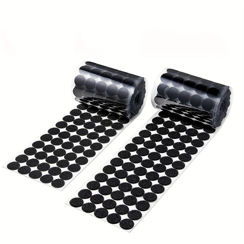 50Pairs Round Adhesive Hook Loop Tape Double Sided DIY Decor