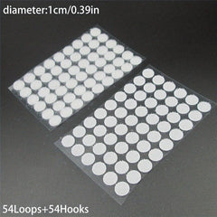 50Pairs Round Adhesive Hook Loop Tape Double Sided DIY Decor