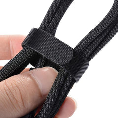 30 Reusable Fastening Cable Ties Hook And Loop Cord Clip 15 01cm Adjustable Wire