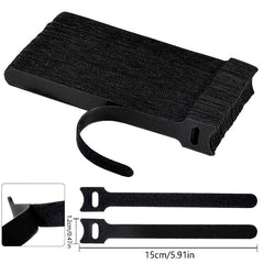 30 Reusable Fastening Cable Ties Hook And Loop Cord Clip 15 01cm Adjustable Wire