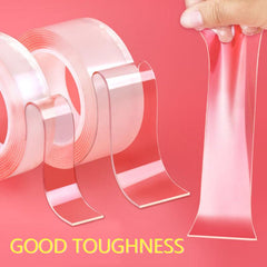 1pc Washable Reusable Nano Tape Double Sided Magic Tape 1 3 5m Transparent