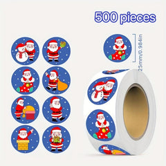 Christmas Santa Claus Sticker Window Glass Decoration Self-adhesive Label