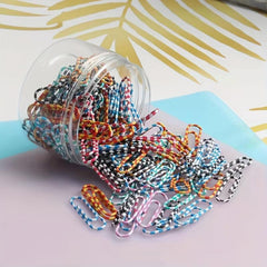 160PCS Colorful Metal Paper Clips for Teachers & Students