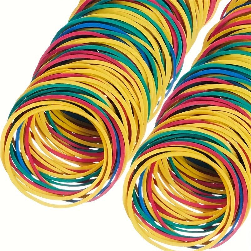 100pcs Colorful 38MM High Stretch Rubber Bands For Hair Beauty