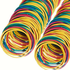 100pcs Colorful 38MM High Stretch Rubber Bands For Hair Beauty