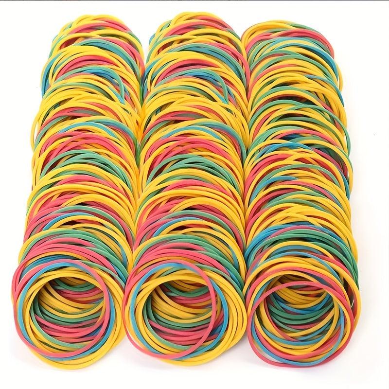 100pcs Colorful 38MM High Stretch Rubber Bands For Hair Beauty