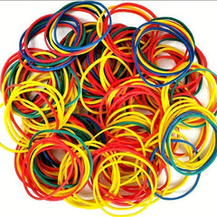 100pcs Colorful 38MM High Stretch Rubber Bands For Hair Beauty