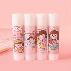 4pcs Girls Strong Glue Stick for Students