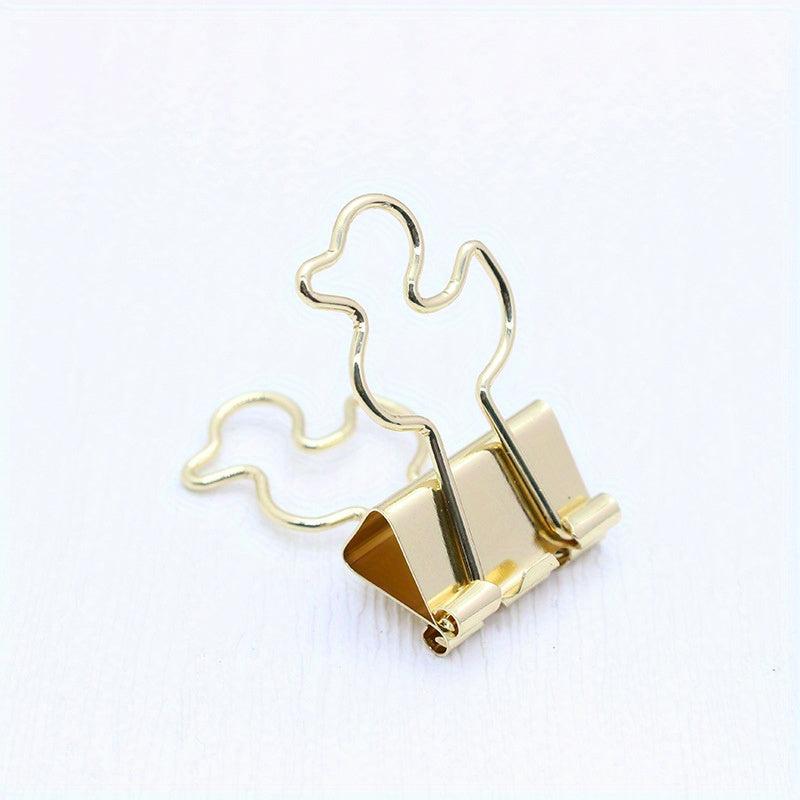 5pcs Duck Long Tail Clips Office Supplies Iron Clip Hand Account Folder