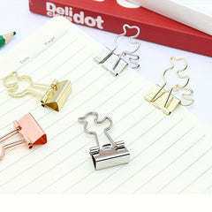 5pcs Duck Long Tail Clips Office Supplies Iron Clip Hand Account Folder