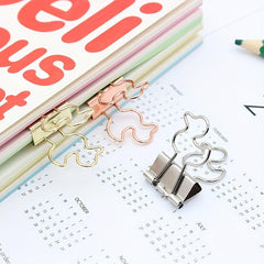 5pcs Duck Long Tail Clips Office Supplies Iron Clip Hand Account Folder