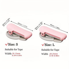 HomDSim Mini Portable Tape Cutter Clip - Effortlessly Cut Tape
