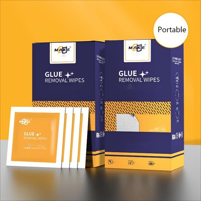 50pcs Glue Removal Wipes Adhesive Remover Cleaning Paper