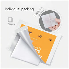 50pcs Glue Removal Wipes Adhesive Remover Cleaning Paper